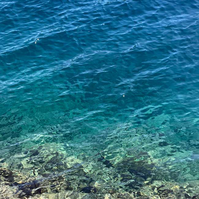 Lake Crescent Layers of color in Lake Crescent water shifting from turquoise near shore to deep blue at the drop-off